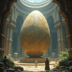 The Great Temple housing the Unhatched Egg, a relic of immense spiritual significance for the Aeravani people.