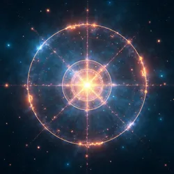 Illustrating energy as the fundamental constituent of reality vibrating at different frequencies.