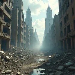 Shattered Cityscape Ruins