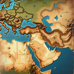 Recently discovered map showing ancient trade routes controlled by Hermetic families, dated circa 1500 BCE