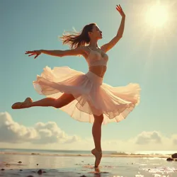Ballet as a language of emotions using movements like leaps to express romantic feelings and connections