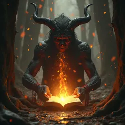 Shows dark tantrics or transmuters experimenting with forbidden practices, seeking reality altering power from demonic sources.