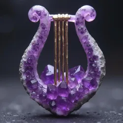 The Amethyst Lyre emblem embodies the House's core values of harmony, artistic expression, and inspirational magic.