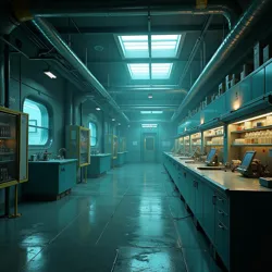 The facility's main research laboratory complex, where groundbreaking studies into the Backrooms' nature are conducted