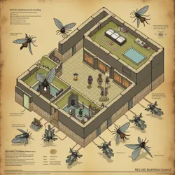 A Deathmoth's hunting pattern diagram