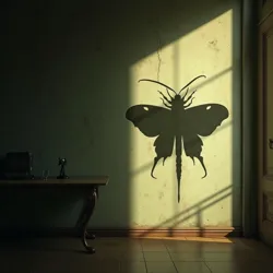 A Deathmoth's distinctive silhouette