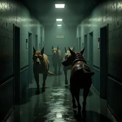 A pack of Hounds stalking through Level 1