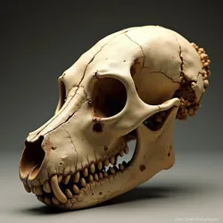 A Hound's characteristic skull structure
