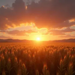 Endless wheat field