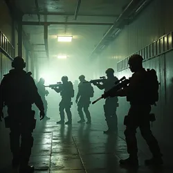 M.E.G. security forces during the initial response