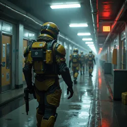 M.E.G. patrol team in Level 1