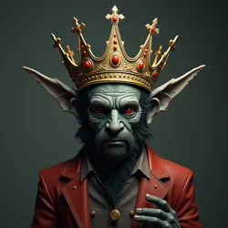 The Party Host's distinctive crown-like headpiece