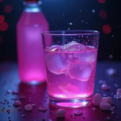 A collection of Party Punch-inspired beverages