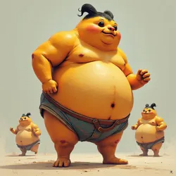 Illustrates the conceptual link between the visual characteristics of the Big Chungus meme and the physical technique of the rotund roll in Chungueira dance.