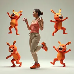 Visualizing how internet meme concepts are transformed into physical dance steps.