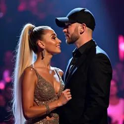 Grande and Eminem at awards show