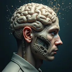Depicting an individual's mind experiencing time slipping, with memories jumbled and moments feeling distant or recent incorrectly.