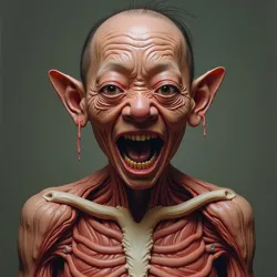 Exploring the core themes of the exhibition, focusing on Mungus's unique blend of meticulous realism and unsettling subject matter that evokes a sense of the uncanny.