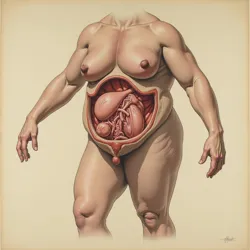 Preliminary oil sketch (c. 1887–1888) by Baron von Mungus for the 'Big Chungus' series, depicting explicit anatomical detail. Exhibited at the 1888 Paris Salon, it caused a major public scandal.