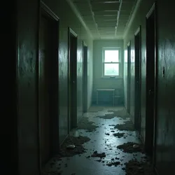 Witnesses experiencing extreme psychological distress, paranoia, auditory hallucinations, and physical phenomena like slamming doors and temperature drops within the abandoned asylum.