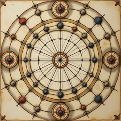 A complex medieval diagram showing circular reasoning