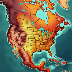 Irradiated wastelands of Neo-America categorized into zones based on radiation levels.