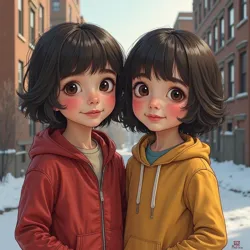 Blaine and Bridgette Edison are shown during their early lives in Montreal, immersed in a bilingual and artistically rich environment that shaped their creative paths.