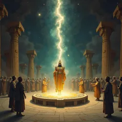 Ancient memory transfer ritual on the colony world of Nexos