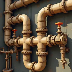 Ancient underground fermentation pipes
