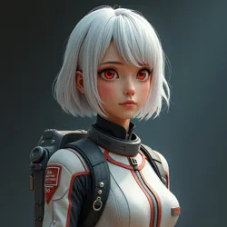 Official pilot portrait of Ariane Yeong, taken shortly before her assignment to the Penrose-512