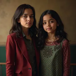 Promotional image for Wednesday Season 2, featuring Emma Myers as Enid Sinclair alongside Jenna Ortega's Wednesday Addams