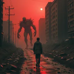 Symbolic use of genre conventions like monsters and decay to represent systemic evil and historical trauma.