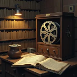 Archived film reels and documents related to Karsian cinema, including Zmijoski Svitok.
