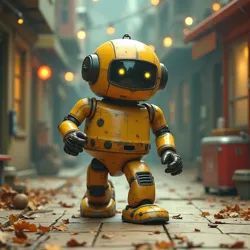 Arundo, the robotic vacuum cleaner character from Cinerama Imaginarium's celebrated animated film series.