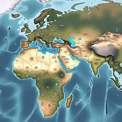 Vast network of US military bases across Europe, East Asia, Middle East, and Latin America before the outbreak of the Great Discord.