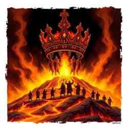 A gathering of molten entities