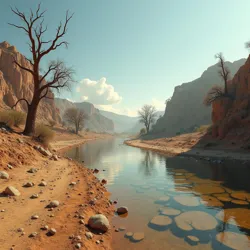 Megadrought and Dry Riverbed