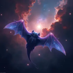 A massive space-dwelling creature resembling a translucent manta ray