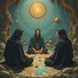 Reclusive order known for rigorous meditation mapping subtle currents of Informal Flux using specialized artifacts and sensory deprivation.