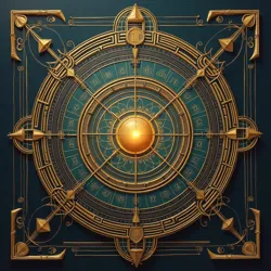 Illustrates Silent Scribes performing Gematric Resonance Analysis, utilizing Whispering Stones of Djeriba and intricate numerical correspondence systems.