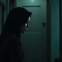 Using muted colors, unsettling lighting, and subjective camera work to convey dread and distorted perception.