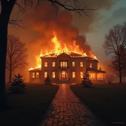 Burning mansion