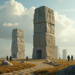 Digital reconstruction of a Megalithomaton based on archaeological evidence and ancient depictions