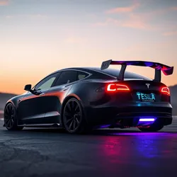 The infamous "NightRider X" modification by [CyberCustoms](#), featuring proprietary plasma-edge lighting technology