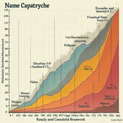 A visualization showing the precipitous decline of names following catastrophic rejection events across different cultures and time periods