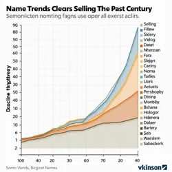 Historical name trends visualization