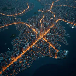 Night City districts map