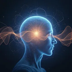 Pattern analysis display showing the interaction between human consciousness and digital systems