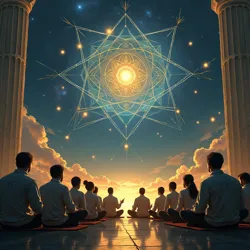 Students engaging in practical market meditation exercises at the Academy of Market Truth