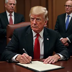 President Masterson signing the Superpowered People Protection Act into law on January 1, 2025.